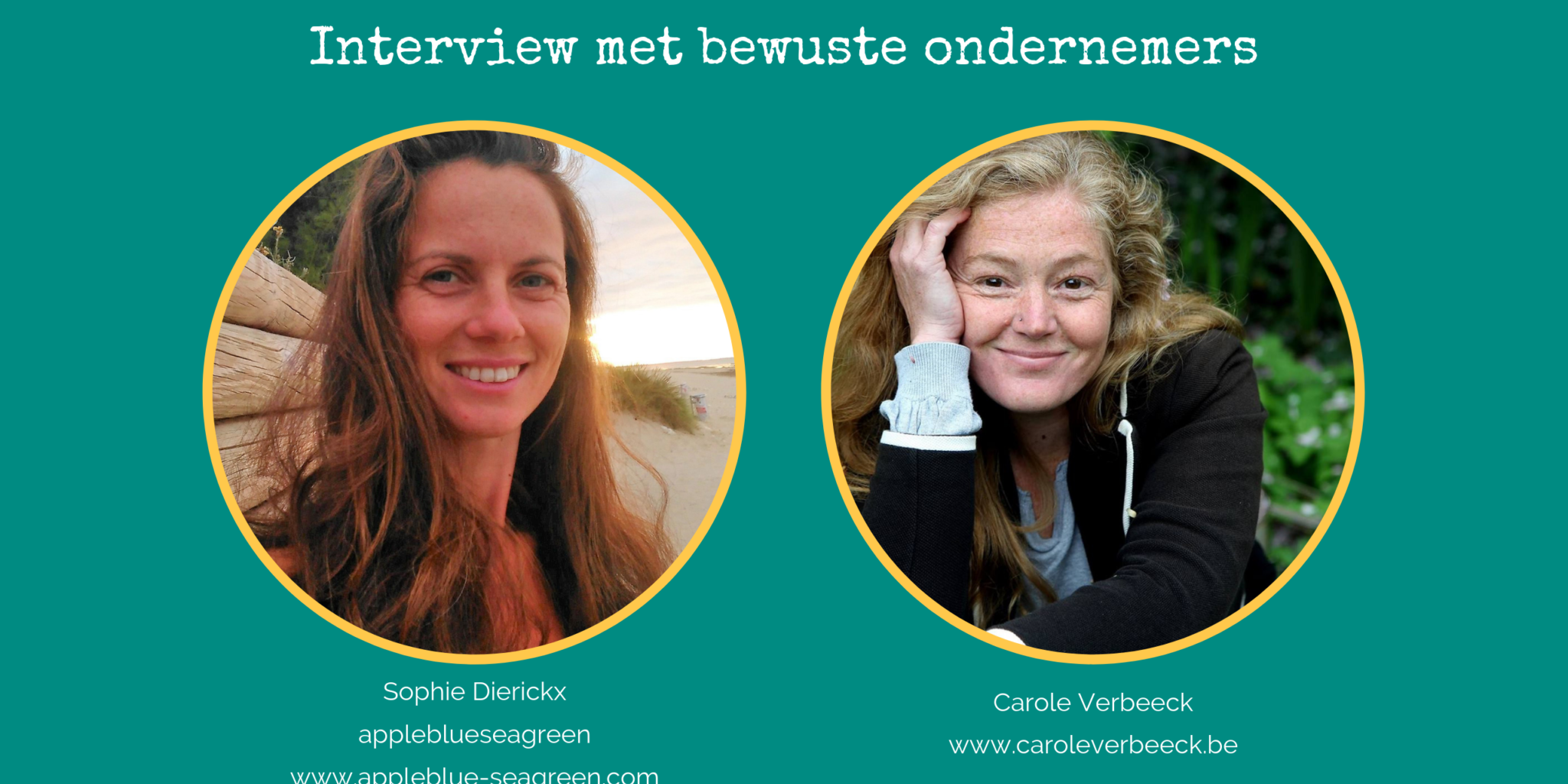 Interview Carole Verbeeck 13 mei 2019 afbeelding interview bewuste ondernemers