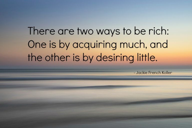 leven vanuit genoegheid